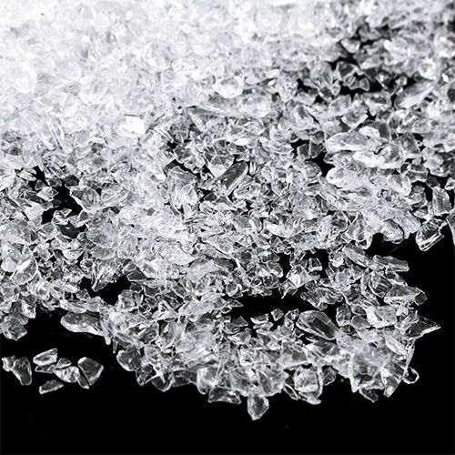 daiktų Stiklo akmenys 1mm - 2mm natūralios spalvos 2kg