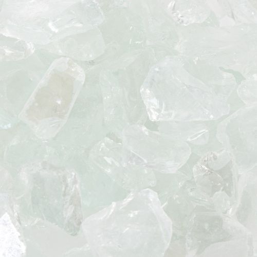 daiktų Stikliniai akmenys 25 mm - 35 mm natūralios spalvos 2 kg