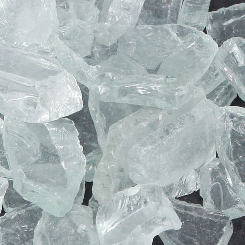 daiktų Stiklo akmenys 25mm - 35mm natūralios spalvos 2kg