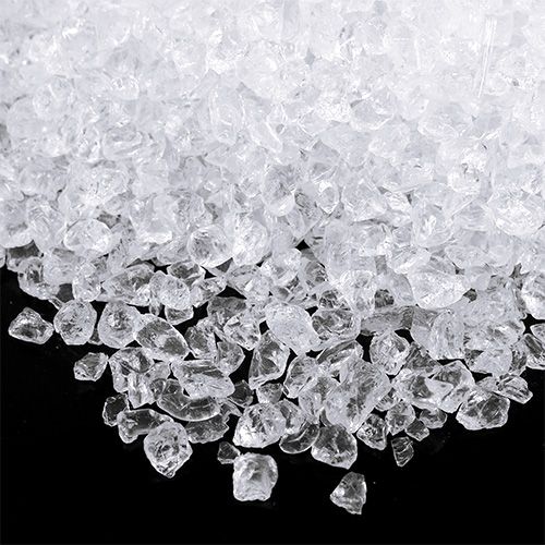 Floristik24 Stiklo akmenys 2mm - 4mm natūralios spalvos 2kg