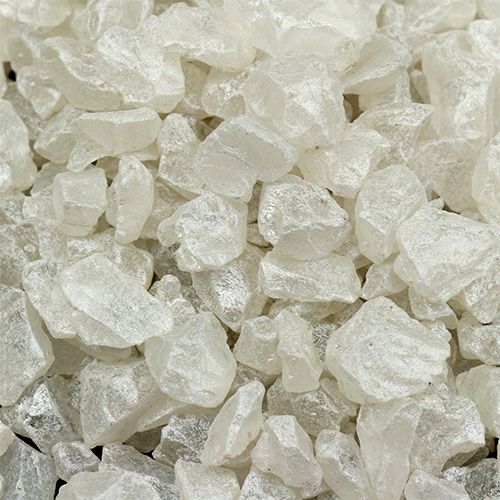 Floristik24 Stikliniai perlamutriniai akmenėliai 4 mm - 10 mm, 2 kg