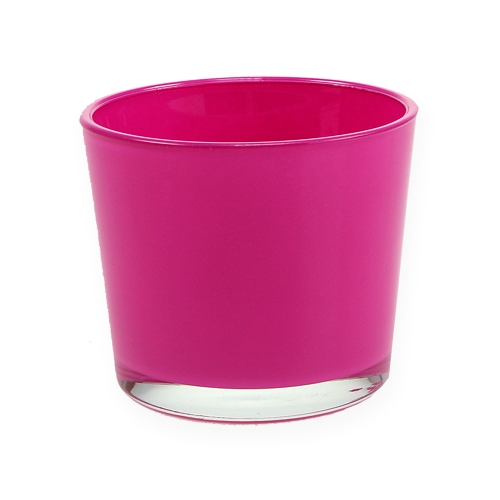 Floristik24 Mini stalo vaza rožinė Ø10cm H9cm