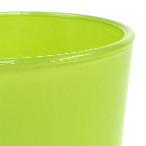 Floristik24 Stiklinė vazonė žalia Ø10cm H9cm