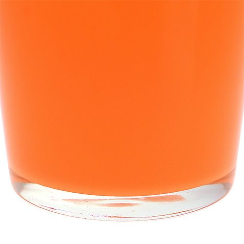 Floristik24 Stiklinė vazonė oranžinė Ø10cm H8,5cm