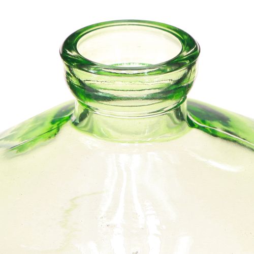 daiktų Stiklinė vaza svogūninė žalia mini vazos stiklinė Ø9cm H6cm 6 vnt