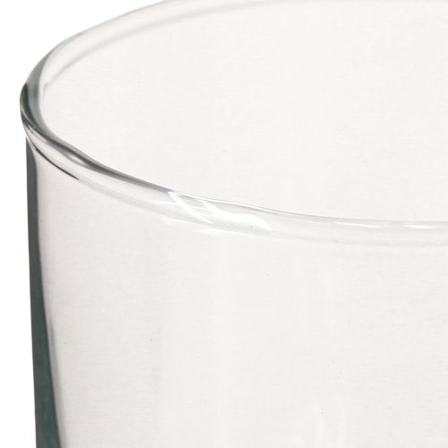 daiktų Stiklinė vaza, gėlių vaza, dekoratyvinė bespalvė vaza Ø9cm H10cm