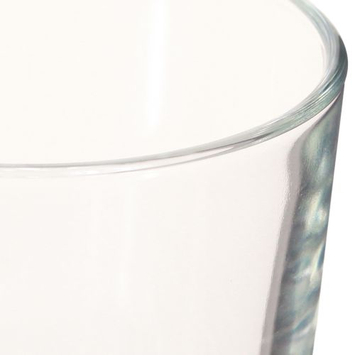daiktų Stiklinė vaza cilindrinė stalinė vaza skaidri Ø11,5cm H12cm