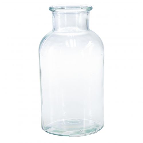 Stiklinė vaza vaistinė butelis retro dekoratyvinis butelis Ø10cm H20cm