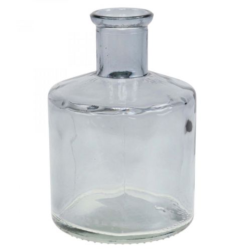 Floristik24 Stiklinė vaza vaistinė buteliai dekoratyvinė stiklo dekoratyvinė vaza tonuota Ø7cm 6 vnt.