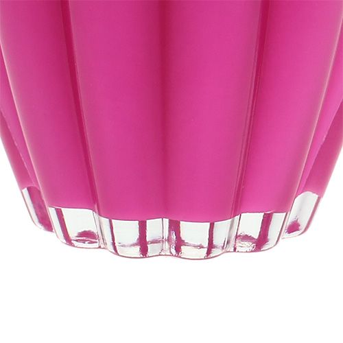 Floristik24 Stiklinė vaza "Bloom" Rožinė Ø14cm H17cm