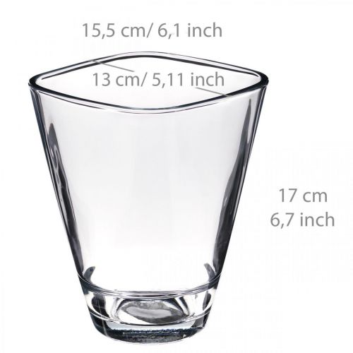 Floristik24 Orchidėjų sodinuko stiklas skaidrus H17cm P13cm