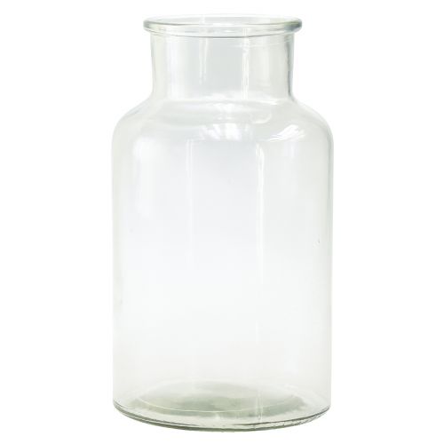 Stiklinė vaza dekoratyvinis butelis farmacinis stiklas retro Ø14cm H25cm