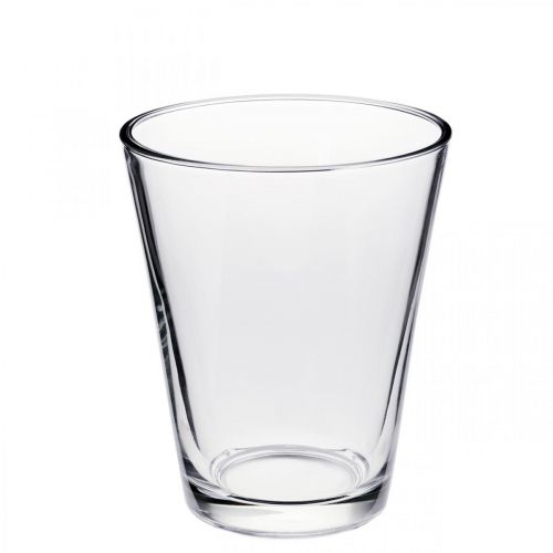 Stiklo vaza Kūginė Skaidri Ø11cm H15cm