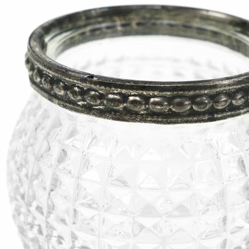 Floristik24 Stiklinis žibintas Ø6,5cm H5,5cm 6vnt
