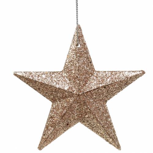 daiktų Glitter star gold mix 9,5/5cm 18 vnt
