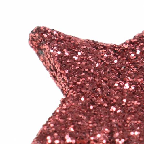 Floristik24 Blizgučiai žvaigždutės koralams barstyti 2,5cm 48 vnt