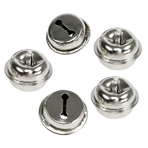 Floristik24 Varpelio spaustukas 19mm sidabrinis 20 vnt