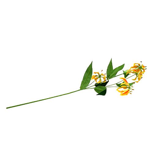 Floristik24 Gloriosa šakelė oranžinė geltona 90cm 1vnt
