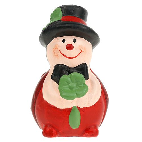 Floristik24 Lucky charm keraminis vabalas 6cm raudonas 12vnt