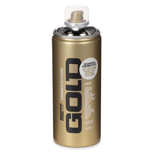 Dekoratyviniai purškiami dažai, sidabro ir chromo efekto, skirti naudoti patalpose, Montana skardinės, 400 ml