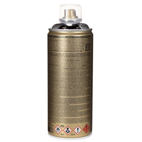 Dekoratyviniai purškiami dažai, sidabro ir chromo efekto, skirti naudoti patalpose, Montana skardinės, 400 ml | Floristik24.lt