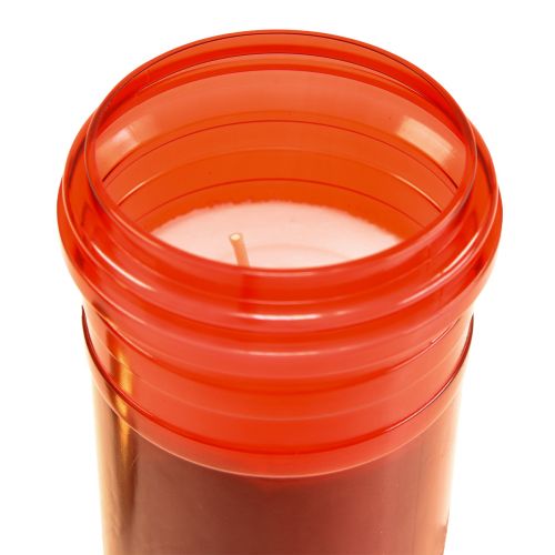 Kapo žvakė raudona plastikinė 5 dienos Ø7,5cm H23cm