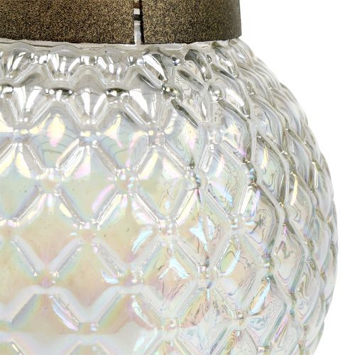 Floristik24 Kapas šviesios sferinės formos 28h Ø13cm H24.5cm auksinis