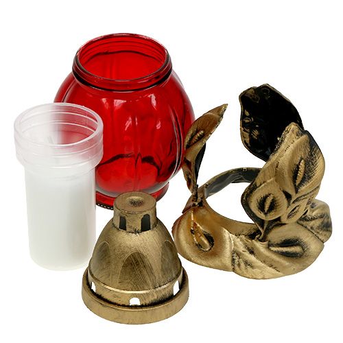 Floristik24 Kapas šviesiai raudonas Ø12,5cm H19,5cm 6 vnt