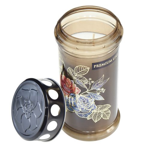 daiktų Kapo šviesų motyvas žvakės gėlės Ø7,5cmH16,5cm 3 dienos 3 vnt