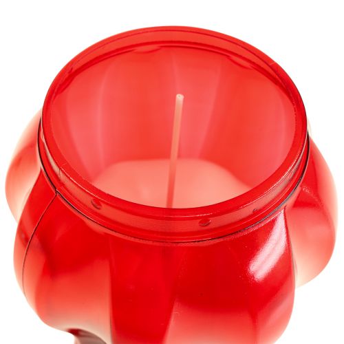 daiktų Kapų žvakės raudonos gedulo lemputės atminimo lemputės Ø10cm H18cm 4 vnt.