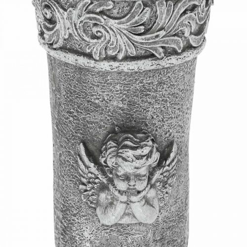 Kapo papuošalai Gedulo gėlės Kapo vaza su angelu L29,5cm