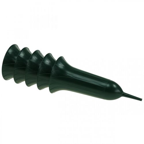 daiktų Kapo vazos Plastikinė kapo puošmena Tamsiai žalia H31cm 5vnt