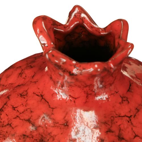 daiktų Dekoratyvinė granato vaza, keraminė, raudonai ruda, Ø10,5 cm, aukštis 12 cm