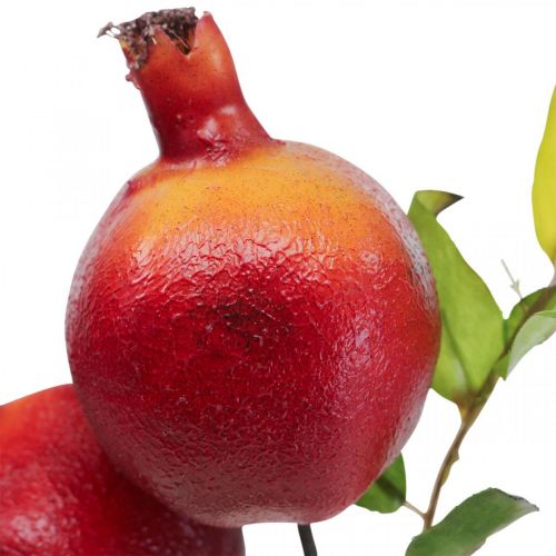 Floristik24 Dekoratyvinė šaka granato puošmena, dekoratyvinis vaisius, dekoratyvinis granatas 39cm