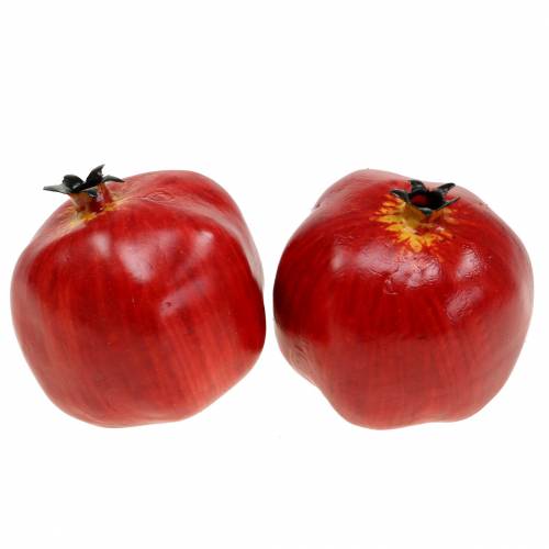 Dekoratyvinis granatas raudonas 9,5cm 4vnt