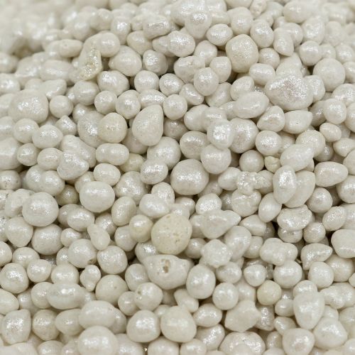 Floristik24 Granulės 2mm - 4mm White Brillant Light 1l