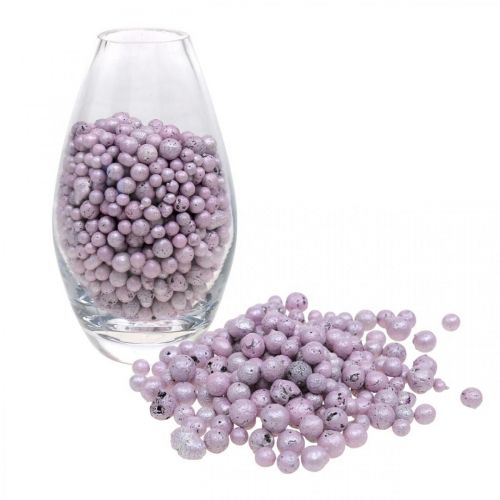 Granulės 4mm - 8mm plastikinės granulės rožinė briliantinė 1l