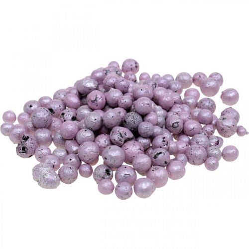 Granulės 4mm - 8mm plastikinės granulės rožinė briliantinė 1l
