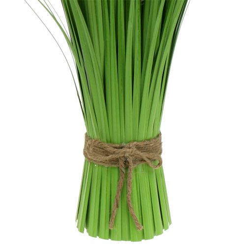 Floristik24 Žolės kekė su žiedais balta 70cm