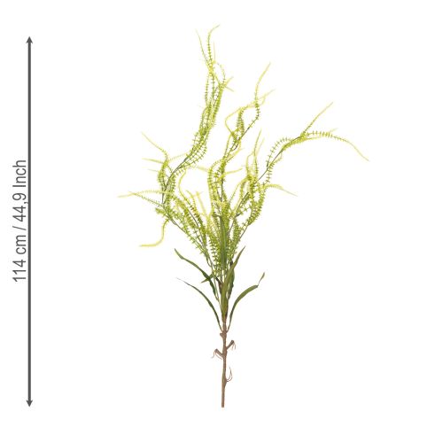 daiktų Dirbtinis sorų augalas iš žalių šerių, skirtas elegantiškoms pakabinamoms dekoracijoms, stilingiems kambario akcentams, 114 cm