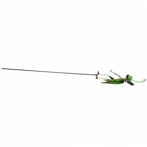 Floristik24 Žiogas sodo kištukas metalinis žalias H114cm 2vnt