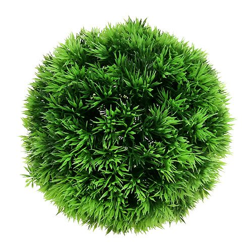 Floristik24 Žolės kamuoliukas dekoratyvinis rutulys žali dirbtiniai augalai apvalūs Ø18cm 1 vnt