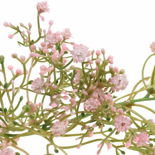 Floristik24 Girland gypsophila rožinė 180cm