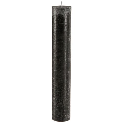 daiktų Didelės žvakės Juodos lazdelės žvakės 50mm x 300mm 4 vnt