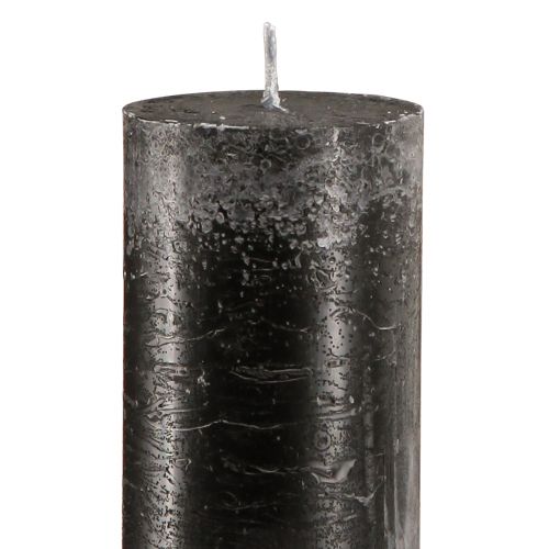 daiktų Didelės žvakės Juodos lazdelės žvakės 50mm x 300mm 4 vnt