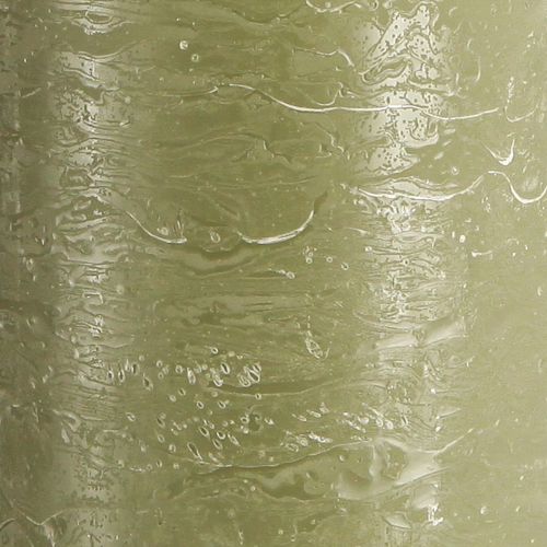 daiktų Didelės žvakės stulpinės žvakės alyvuogių žalios 85x200mm 2 vnt