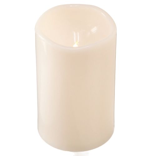 Floristik24 Didelė LED žvakė su laikmačiu Laukui šiltai balta Ø12.5cm H20cm 2vnt.