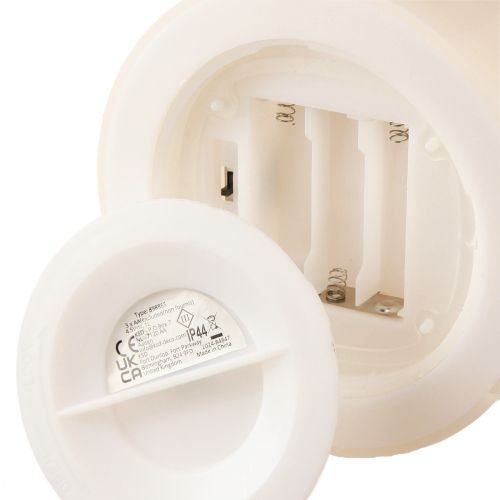 daiktų Didelė LED žvakė su laikmačiu Laukui šiltai balta Ø12.5cm H20cm 2vnt.