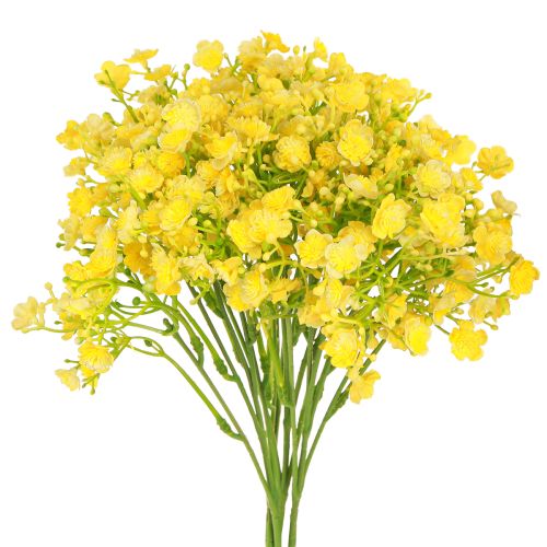 daiktų Gypsophila paniculate gipso žolė geltoni žiedai L46cm 4 vnt