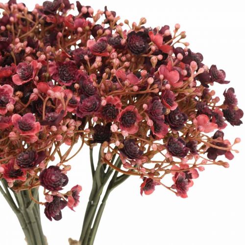daiktų Gypsophila dirbtinės raudonos dirbtinės gėlės rudens 29,5cm 18vnt